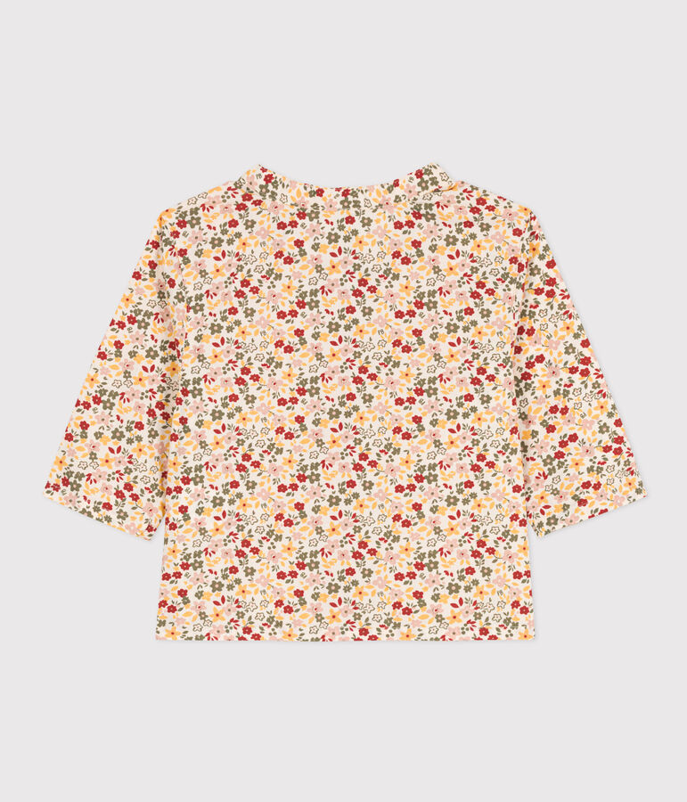 Chemise b&eacute;b&eacute; imprim&eacute;e en popeline &eacute;cru/multicouleur