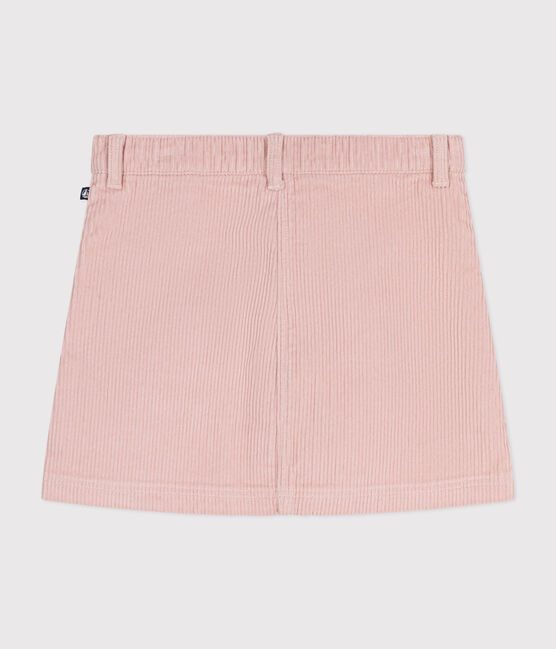 Fluwelen meisjesrok roze SALINE