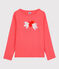 Tee-shirt manches longues en coton enfant fille orange PEACHY