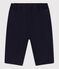 Babybroek in stevige keperstof blauw SMOKING