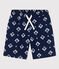 Gerecycleerde zwemshort met print voor jongens blauw MEDIEVAL/ AVALANCHE