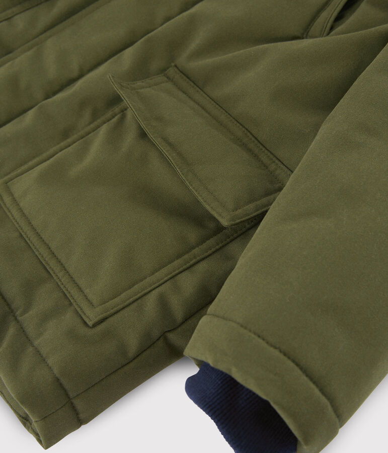 Parka enfant gar&ccedil;on vert