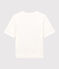 T-shirt DE BOXY IN TUBIC voor dames in katoen wit MARSHMALLOW