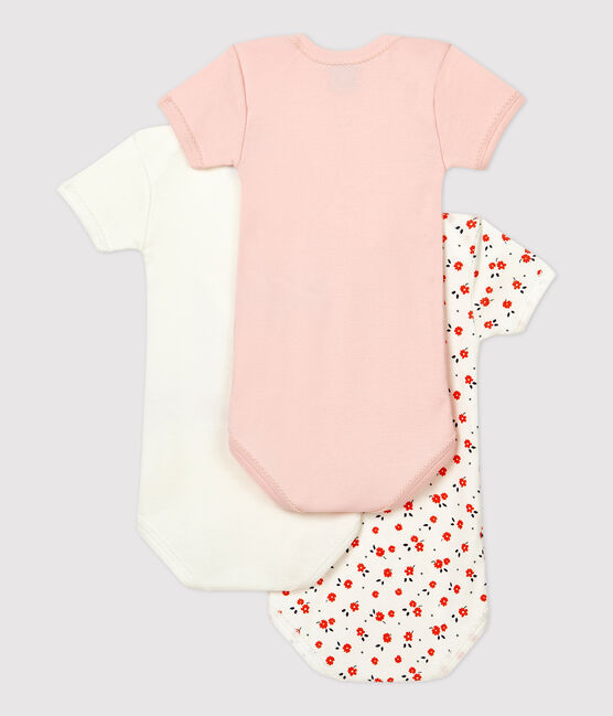 Lot de 3 bodies bébé en coton biologique. variante 1
