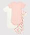 Lot de 3 bodies bébé en coton biologique. variante 1