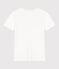 L'Iconique, T-shirt met korte mouw van effen ribstof voor dames wit ECUME
