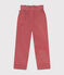 Pantalon en velours enfant fille rose ROSEWOOD