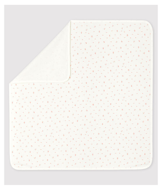Drap de maternité bébé en coton biologique blanc MARSHMALLOW/blanc MULTICO