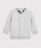 Tubic cardigan voor baby jongen grijs BELUGA CHINE