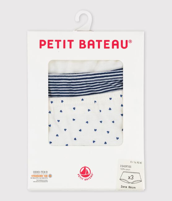 Trio de shorties petite fille variante 1