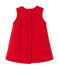 Jurk in molton met borduursel voor babymeisjes rood FROUFROU