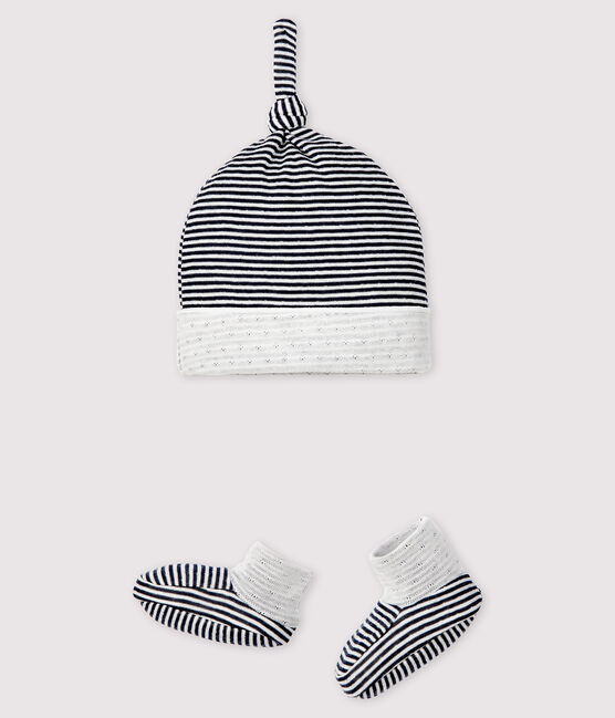 Set babymutsje en gestreepte babyslofjes van tubic variante 1