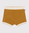 Short in bouclé badstof voor baby's geel ISTRE