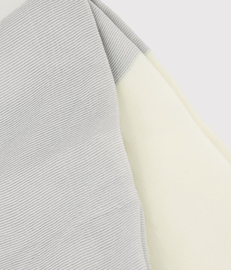 Collants en microfibre &agrave; paillettes  enfant fille blanc/gris