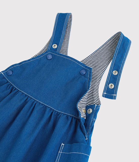 Katoenen babyjurk. blauw MAJOR