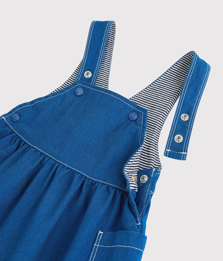 Katoenen babyjurk. blauw