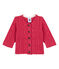 Cardigan met kabelpatroon roze IMPATIENCE