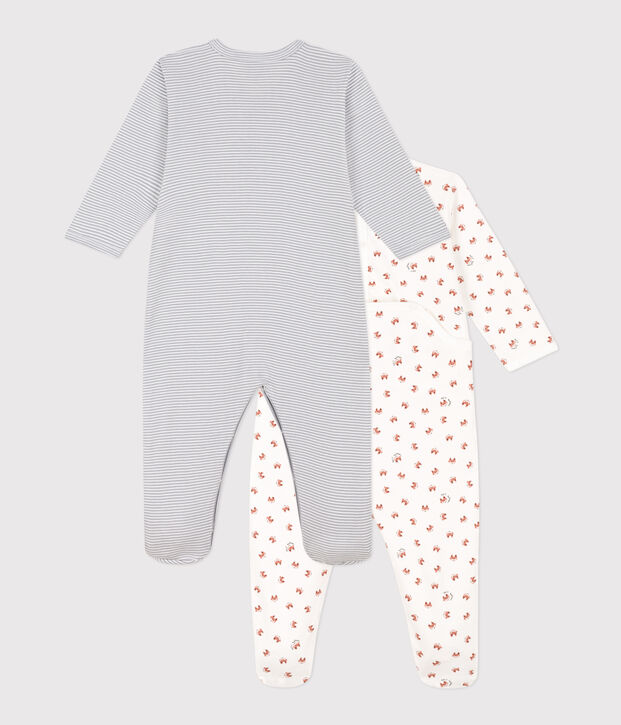Setje met 2 babypyjama's multicouleur