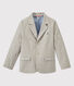 Gestreepte blazer in canvas voor jongens