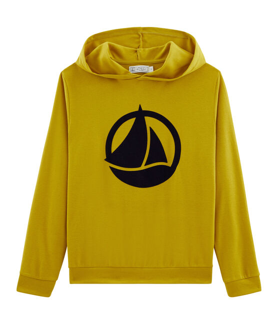 Dames sweater met capuchon groen BAMBOO