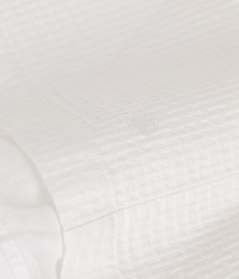 Katoenen jurk zonder mouwen voor meisjes wit