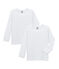 Duo T-shirts met lange mouwen meisjes wit LOT