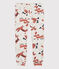 Pantalon de jogging en molleton enfant fille beige MONTELIMAR/blanc MULTICO