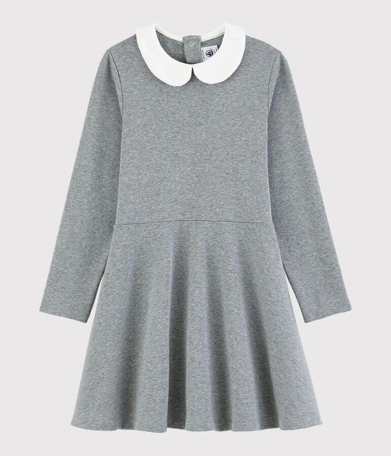 Robe manches longues enfant fille gris SUBWAY CHINE