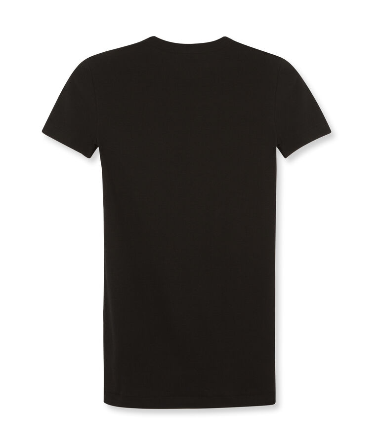 Tee shirt femme iconique en manches courtes noir