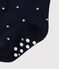 Hoge sokken baby meisje blauw SMOKING/wit MARSHMALLOW