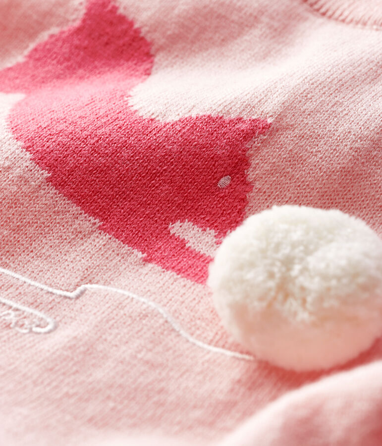 Robe manches longues b&eacute;b&eacute; fille rose