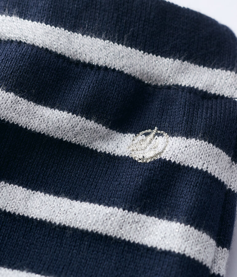 Katoenen broek baby. blauw SMOKING/ MARSHMALLOW ARGENT BRILLANT