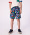 Zwemshort met print voor jongens blauw/multicouleur