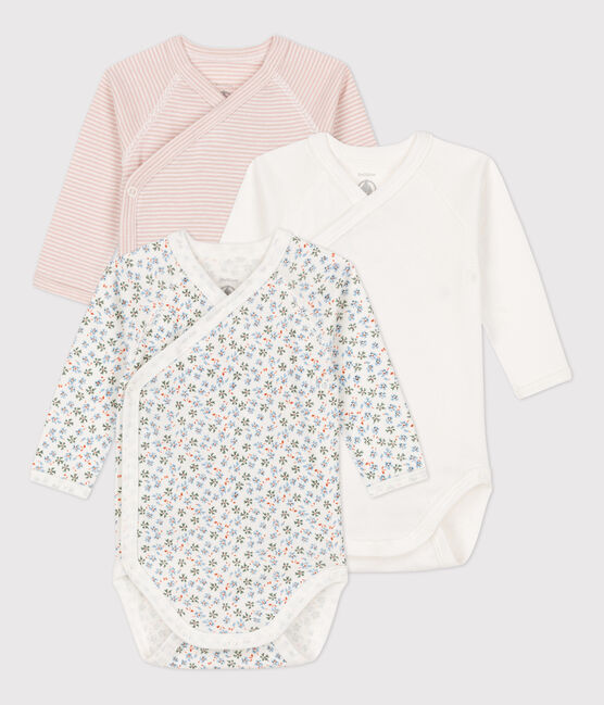 Set van 3 katoenen body's met lange mouwen voor baby's variante 1