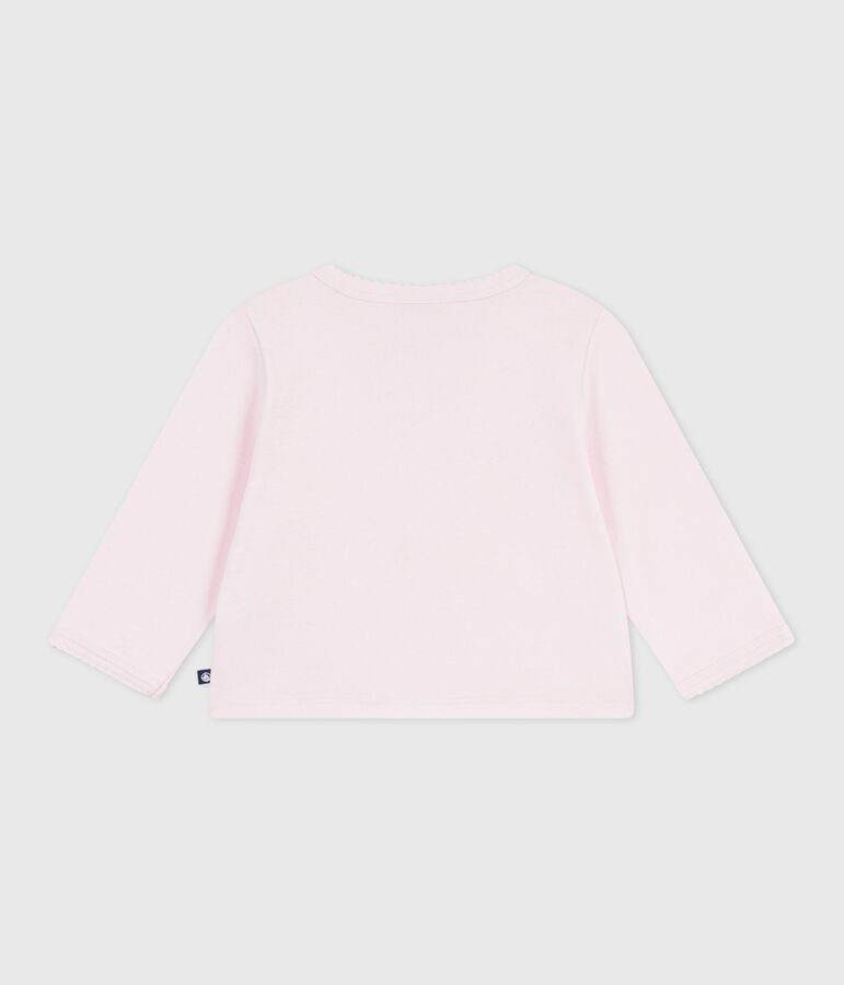 Effen katoenen babyvestje roze