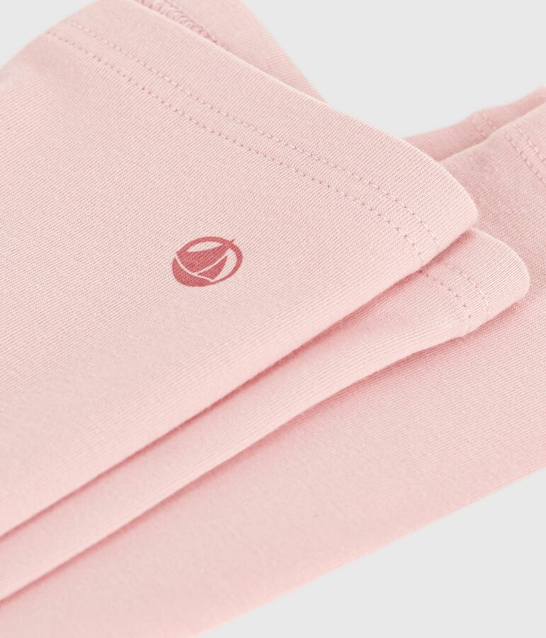 Legging enfant en coton uni rose JOLI