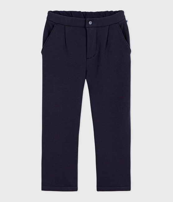 Pantalon enfant en molleton bleu SMOKING