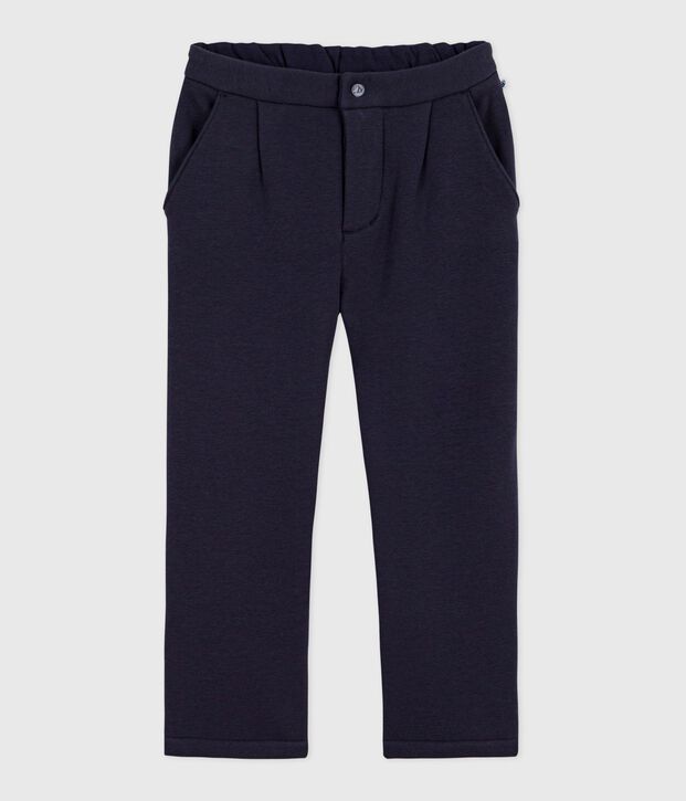 Pantalon enfant en molleton bleu marine