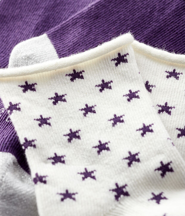 Set van 2 paar babysokken multicouleur