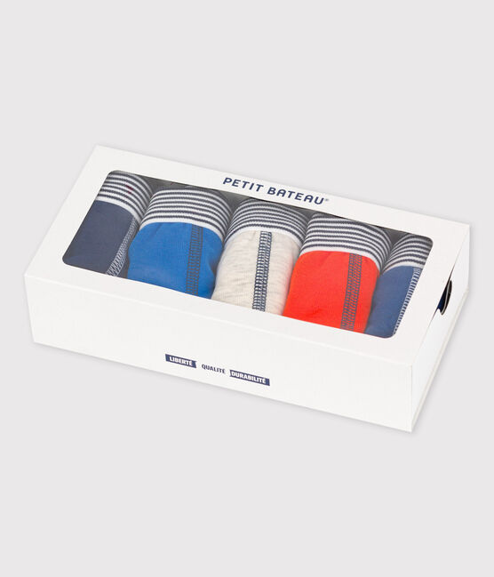 Set van 5 katoenen jongens boxershorts met Parijs thema variante 1