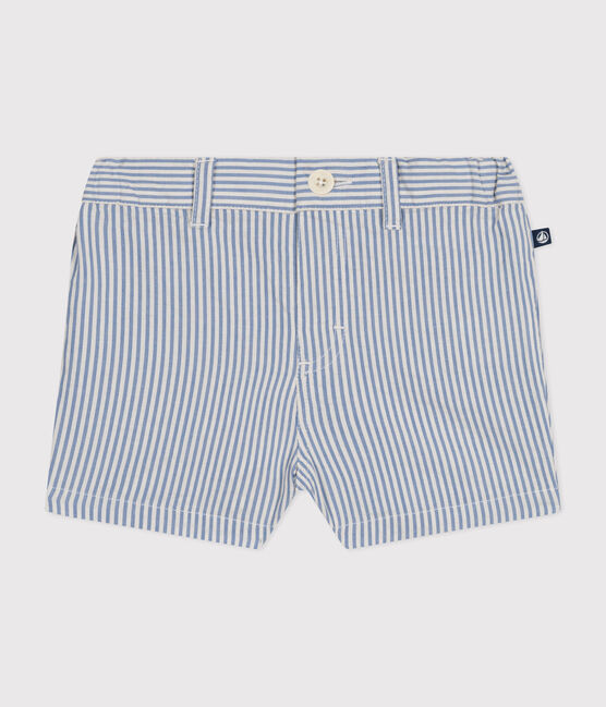 Seersucker short voor baby's GAULOISE/ MARSHMALLOW