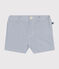 Seersucker short voor baby's GAULOISE/ MARSHMALLOW