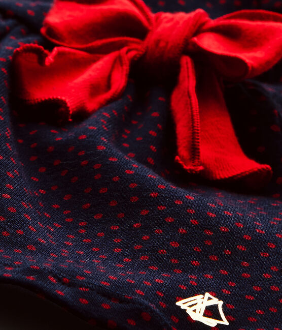 Robe bébé fille imprimée bleu SMOKING/rouge TERKUIT