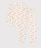 Katoenen snugfit-pyjama met vogelprint wit MARSHMALLOW/wit MULTICO