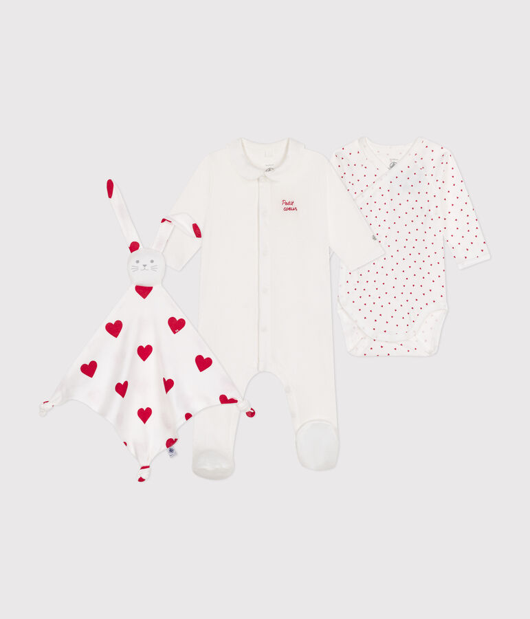Lot 3 pi&egrave;ces en coton b&eacute;b&eacute; multicouleur