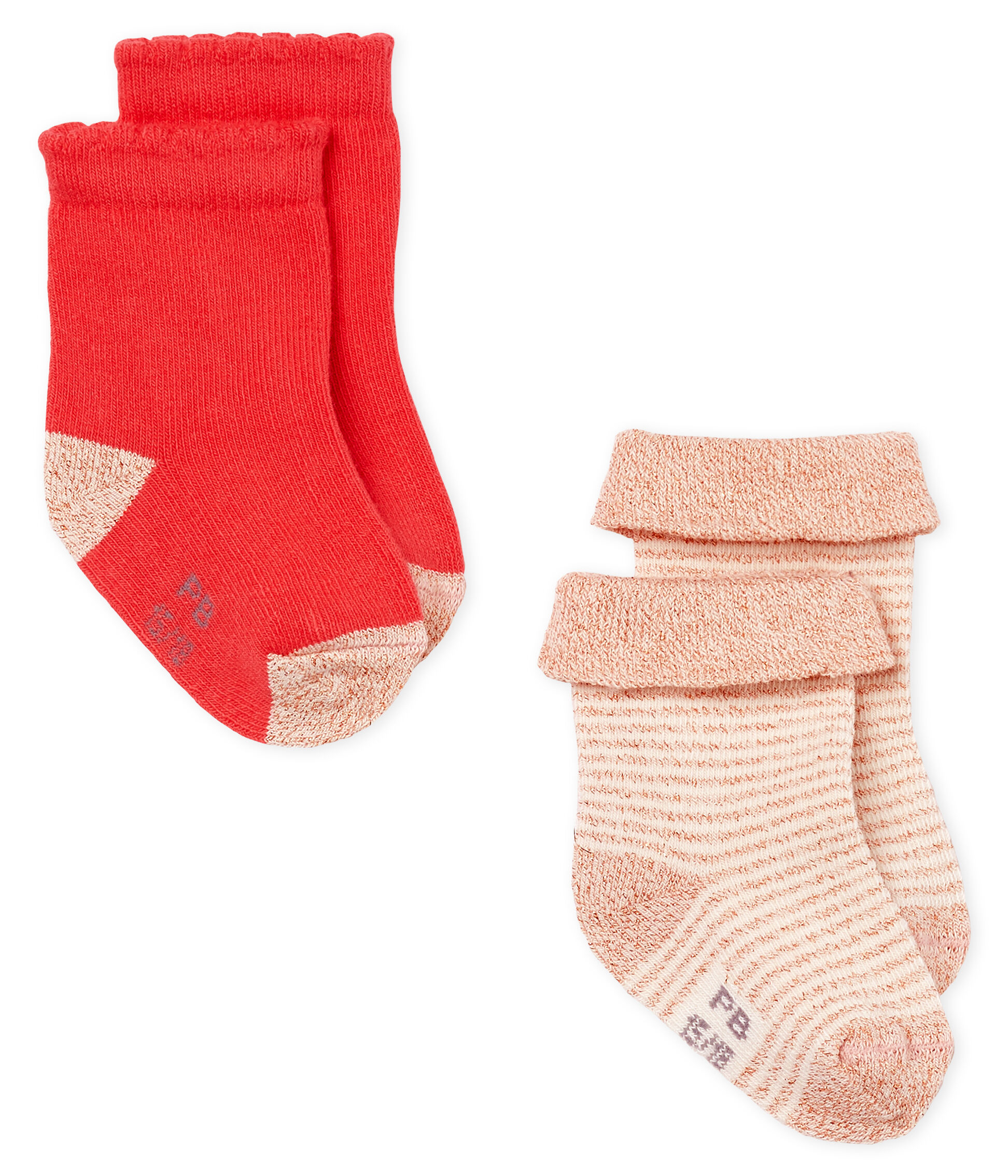 Lot de 2 B/éb/é Fille Petit Bateau Chaussettes