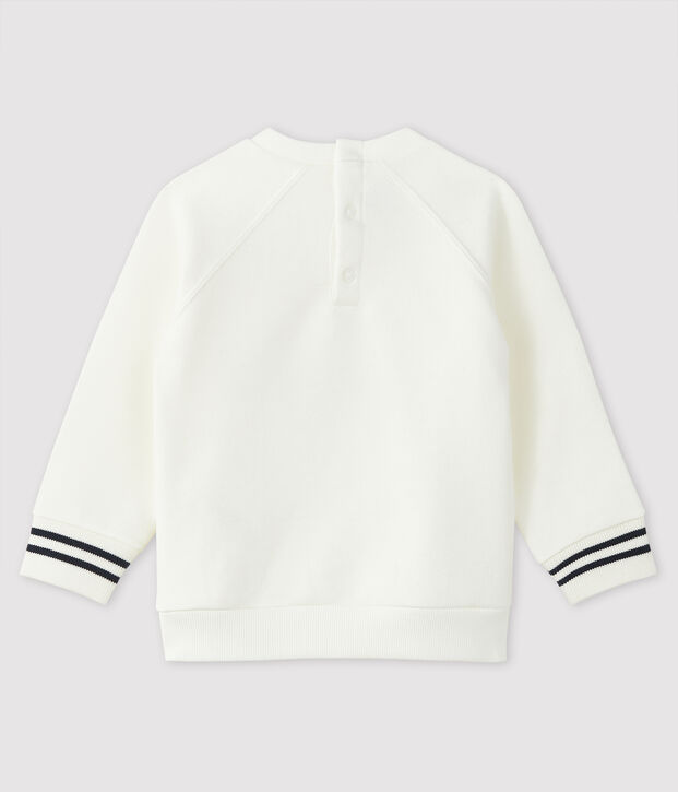 Sweatshirt met print babyjongen wit