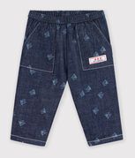 blauw/ecru