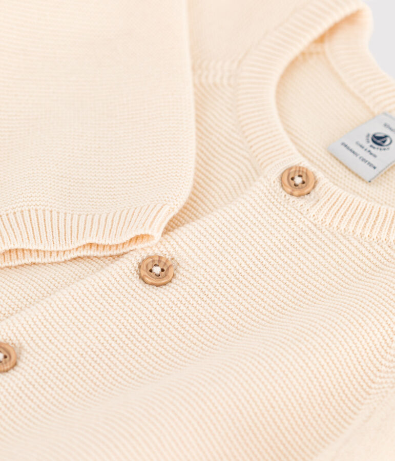 Lang pakje in tricot voor baby's ecru AVALANCHE