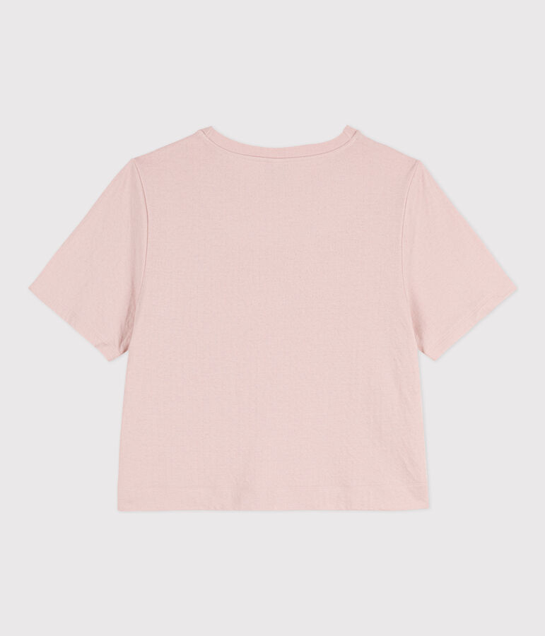 LE BOXY, T-shirt voor dames in katoen roze
